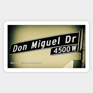 Don Miguel Drive, Los Angeles, California by Mistah Wilson Sticker